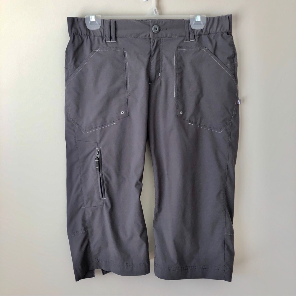Eddie Bauer Sport Active Gray Capri Pants Size M